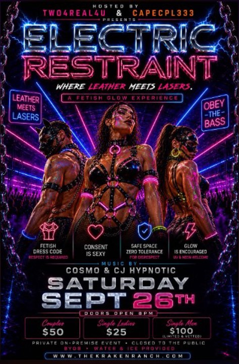 Electric Restraint Glo Party
